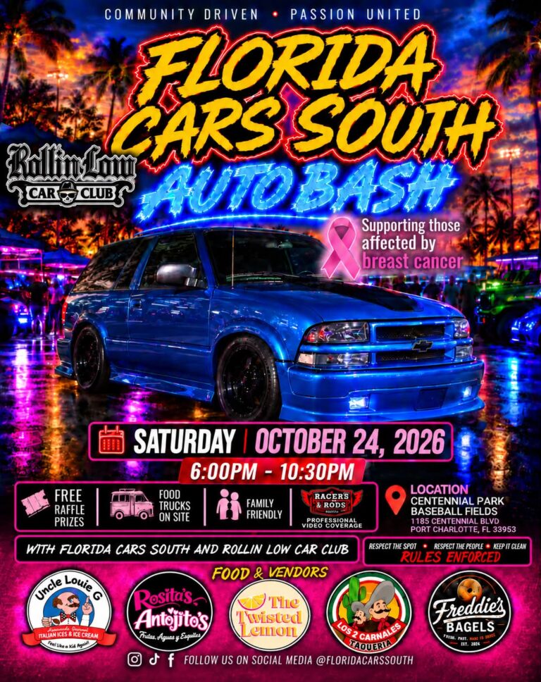 Flyer for Florida Cars South Auto Bash