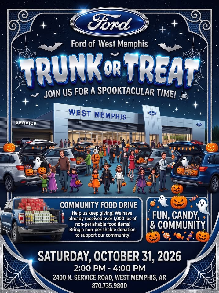 Flyer for Ford of West Memphis Trunk or Treat