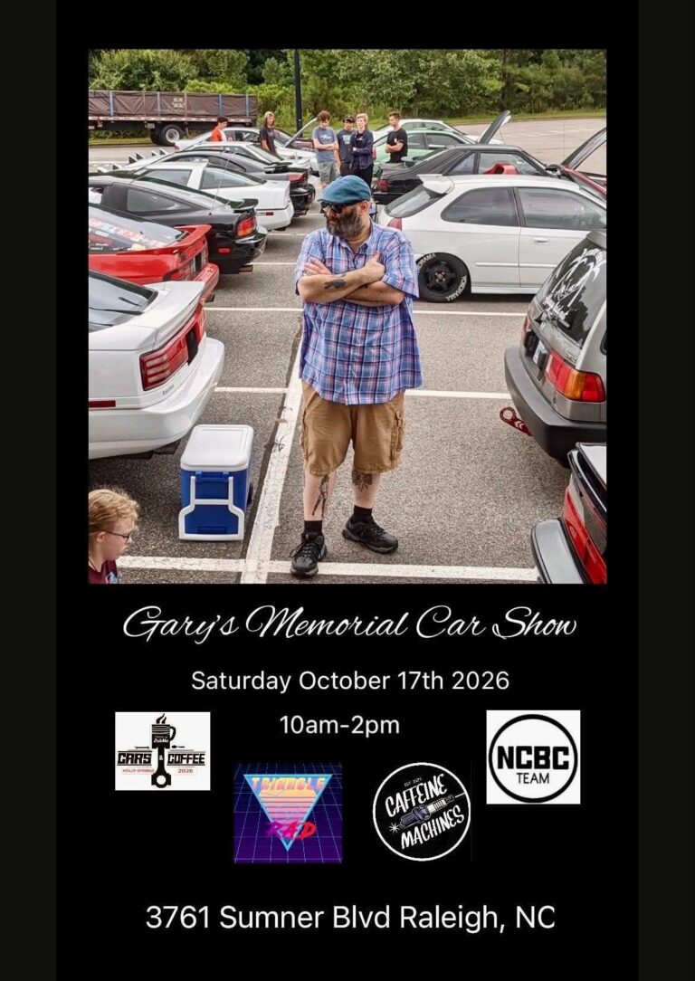 Flyer for Gary’s Memorial Car Show