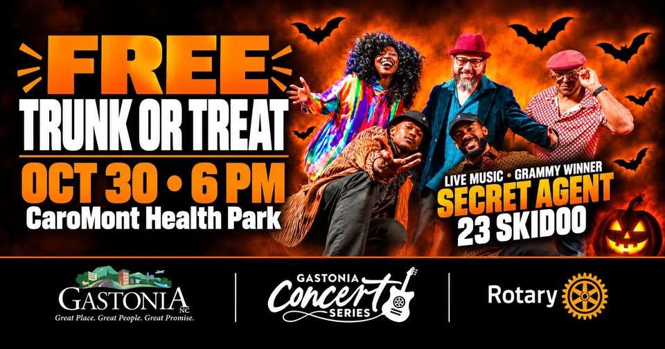 Gastonia East Rotary Free Trunk or Treat Graphic