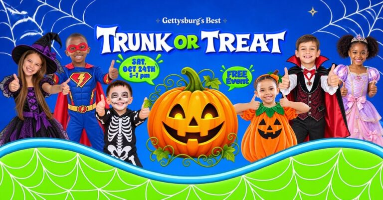 Flyer for Gettysburg’s Best Trunk or Treat