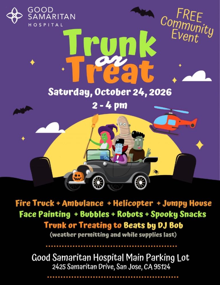 Flyer for Good Samaritan Hospital’s Annual Trunk or Treat Event