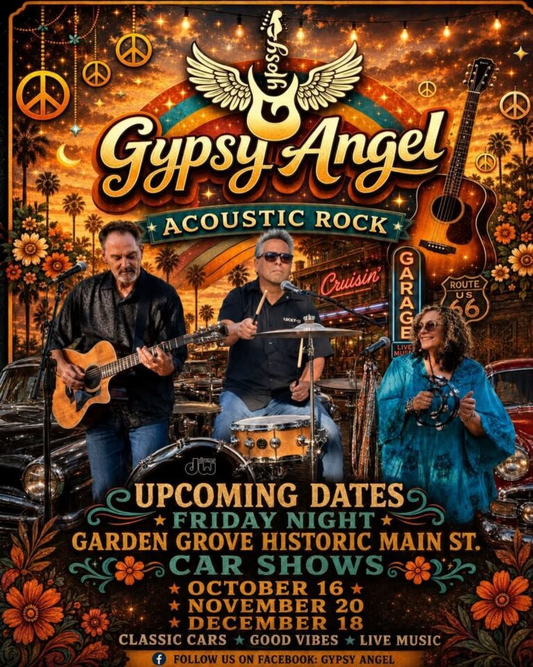 Flyer for Gypsy Angel at the Garden Grove Car Show