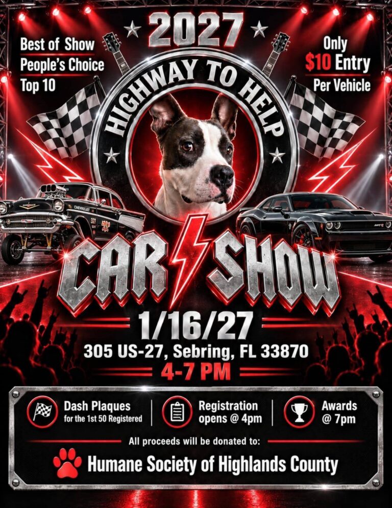 Flyer for Highway to Help Car Show