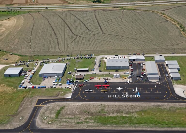 Flyer for Hillsboro Municipal Airport Open House/Fly In