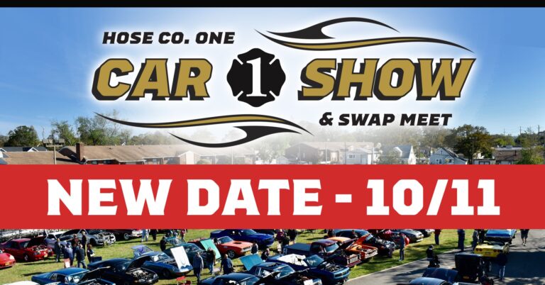 Flyer for Hose Co. One Car Show & Swap Meet
