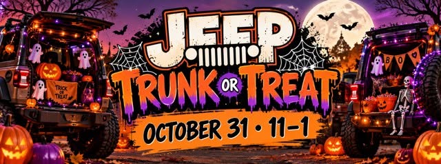 Flyer for Jeep Trunk or Treat at Classic Chrysler Dodge Jeep Ram Fiat of Arlington