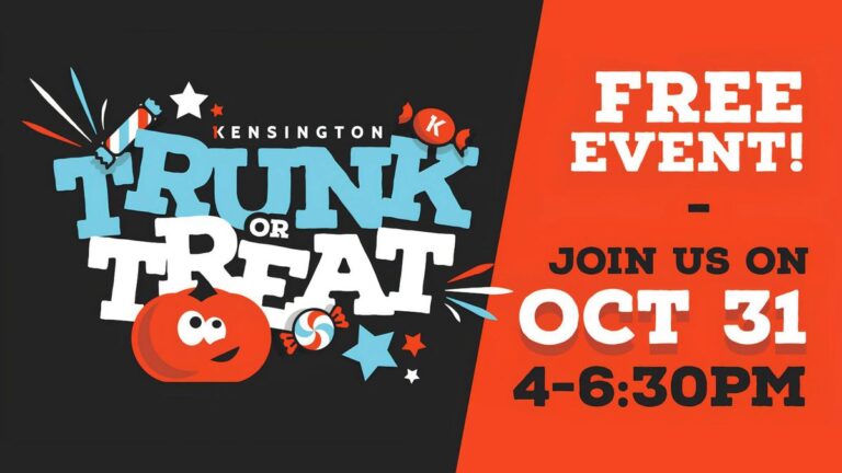Flyer for Kensington Trunk or Treat