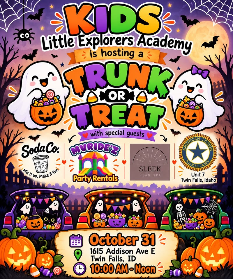 Kids Little Explorers Academy Trunk or Treat Graphic