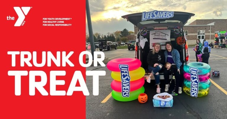Flyer for Lake County YMCA East End Madison, Ohio Trunk-or-Treat