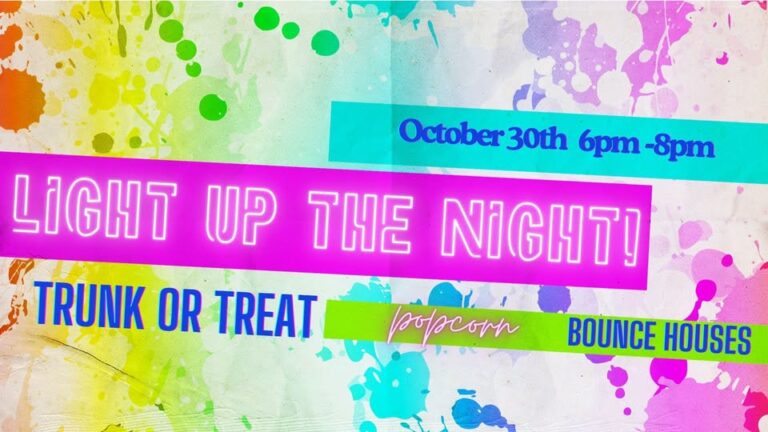 Flyer for Live Oak Church of God Light up the Night