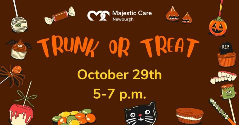 Flyer for Majestic Care Newburgh Trunk or Treat