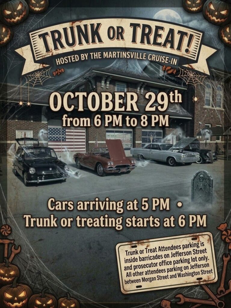 Flyer for Martinsville Cruise-In Trunk or Treat