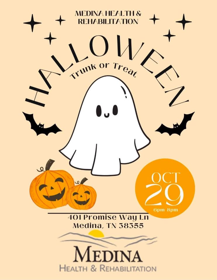 Medina Health & Rehabilitation Halloween Trunk or Treat Graphic