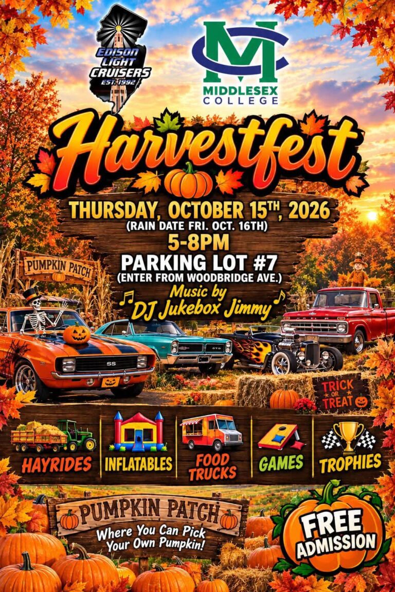 Flyer for Middlesex College HarvestFest
