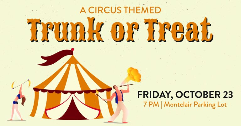 Flyer for Montclair Parking Lot Trunk or Treat