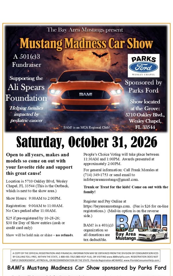 Mustang Madness Car Show Graphic