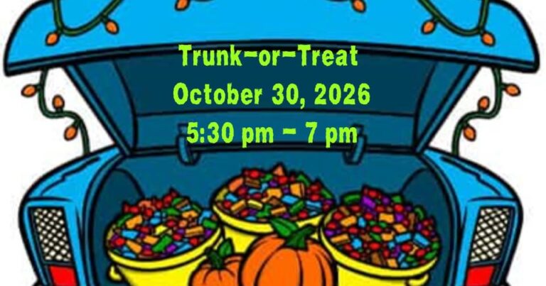 Flyer for Oak Hills Christian Church-Disciples of Christ Trunk-or-Treat