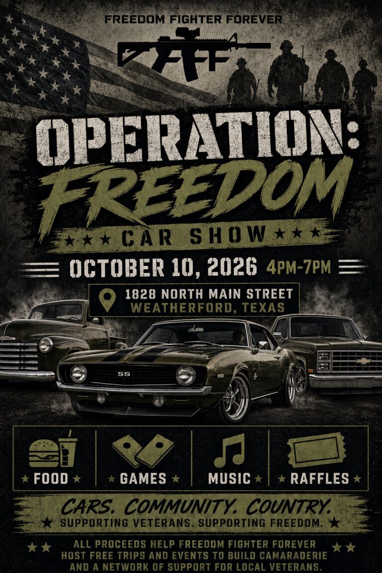 Flyer for Operation: Freedom Car Show