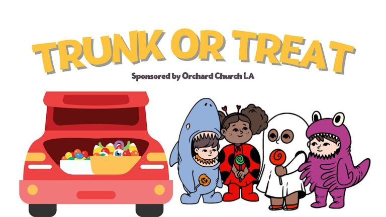 Flyer for Orchard Church Trunk or Treat
