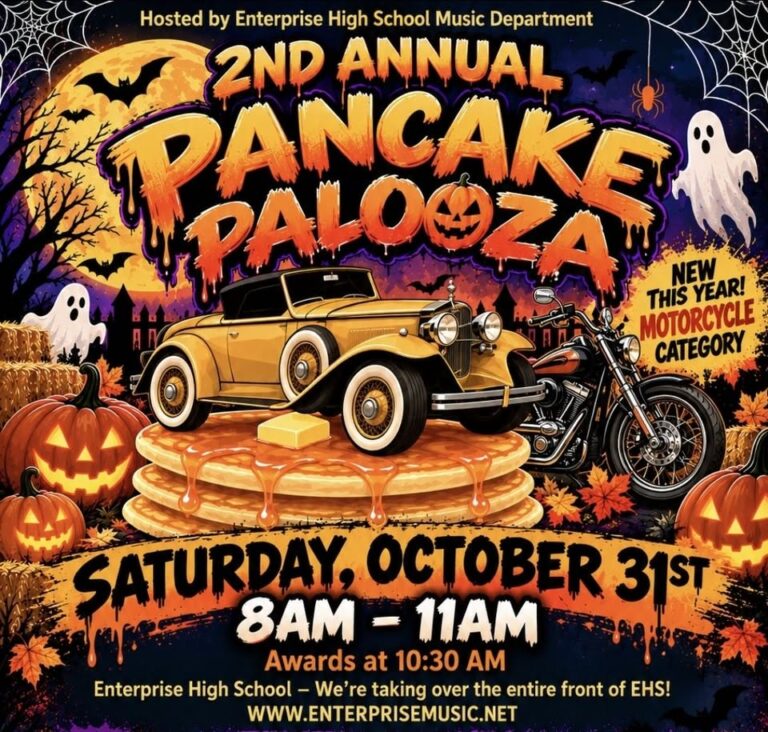 Flyer for Pancake Palooza