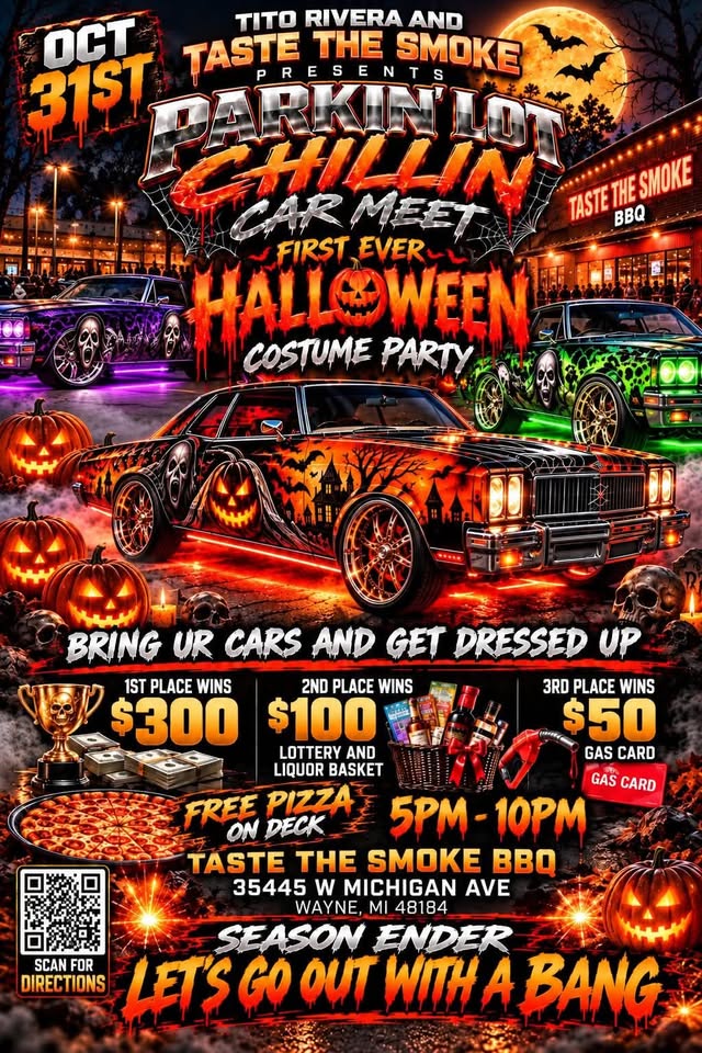 Parkinlot Chillin Car Meet Graphic