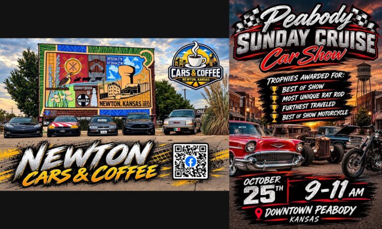 Flyer for Peabody Sunday Cruise Car Show
