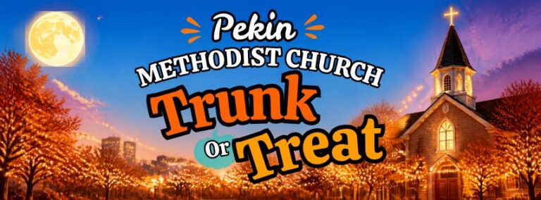 Flyer for Pekin Methodist Church Trunk or Treat