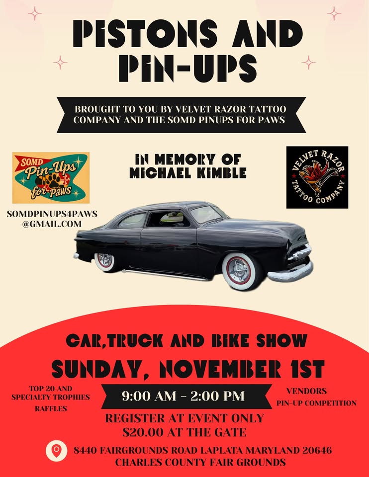 Flyer for Pistons and Pin-Ups
