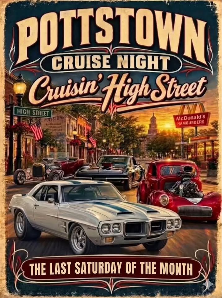 Pottstown Cruise Night Cruisin’ High Street Graphic