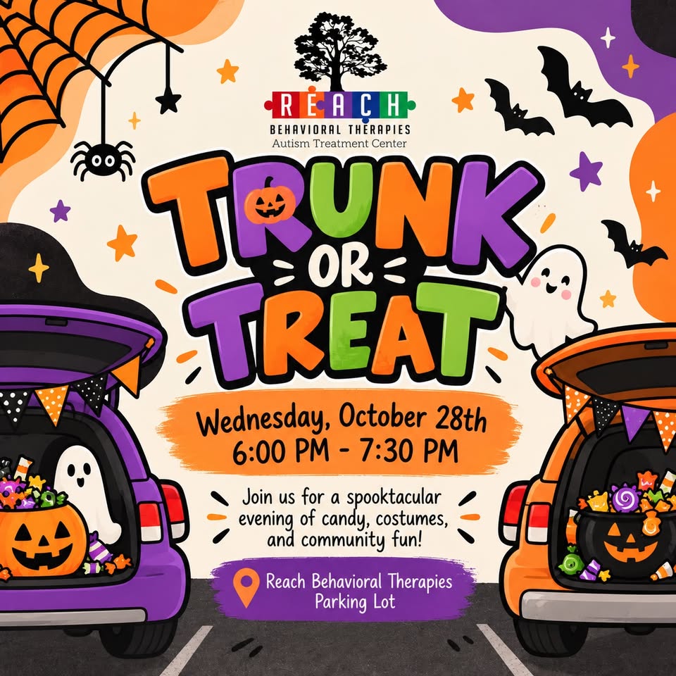 Reach Behavioral Therapies Trunk or Treat Graphic