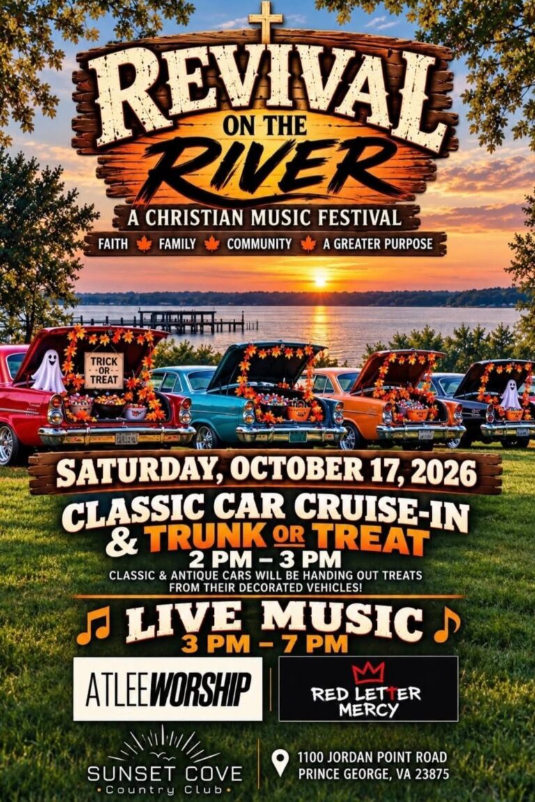 Flyer for Revival on the River: A Christian Music Festival