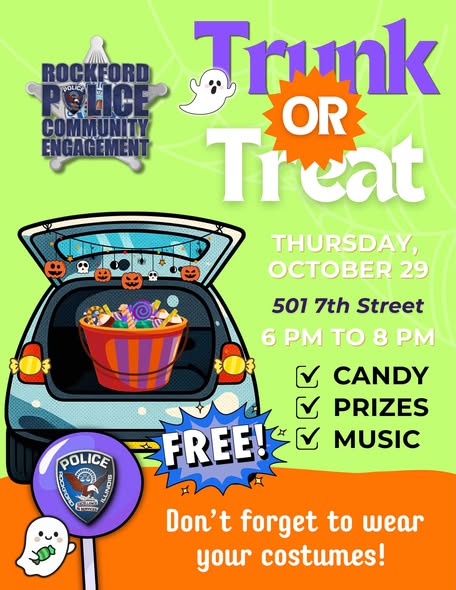 Rockford Police Department Trunk or Treat Graphic