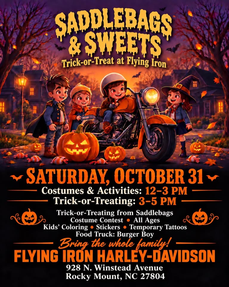 Saddlebags & Sweets Trick-Or-Treat At Flying Iron Graphic