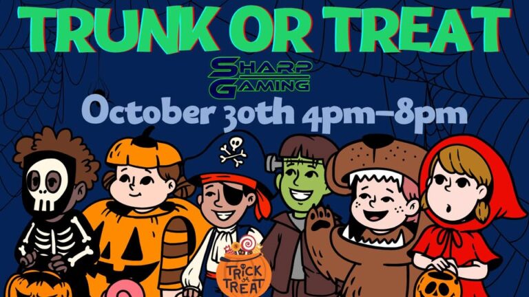 Flyer for Sharp Gaming Trunk or Treat