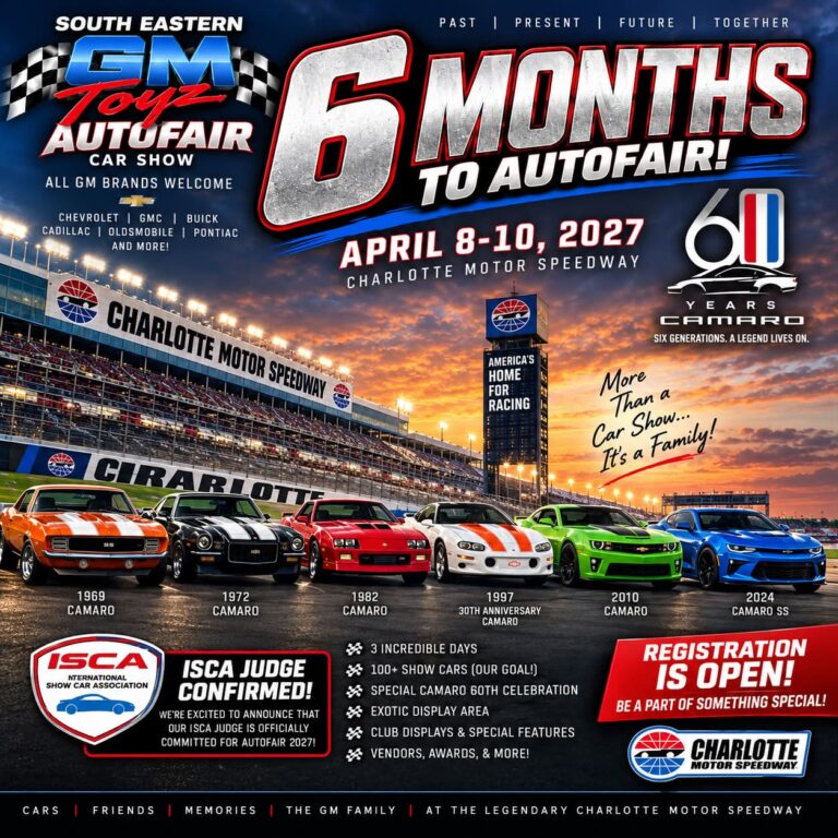 Flyer for South Eastern GM Toyz AutoFair Car Show