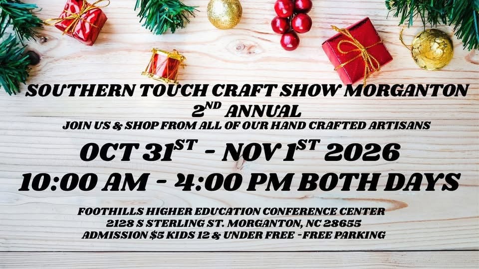 Southern Touch Craft Show Morganton Graphic