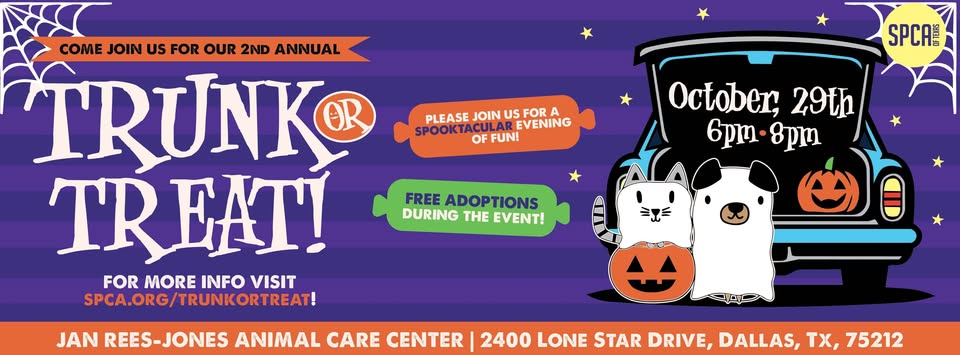 SPCA of Texas Trunk or Treat Graphic