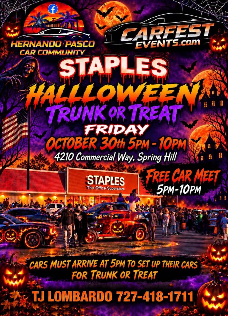 Flyer for Staples Halloween Trunk or Treat