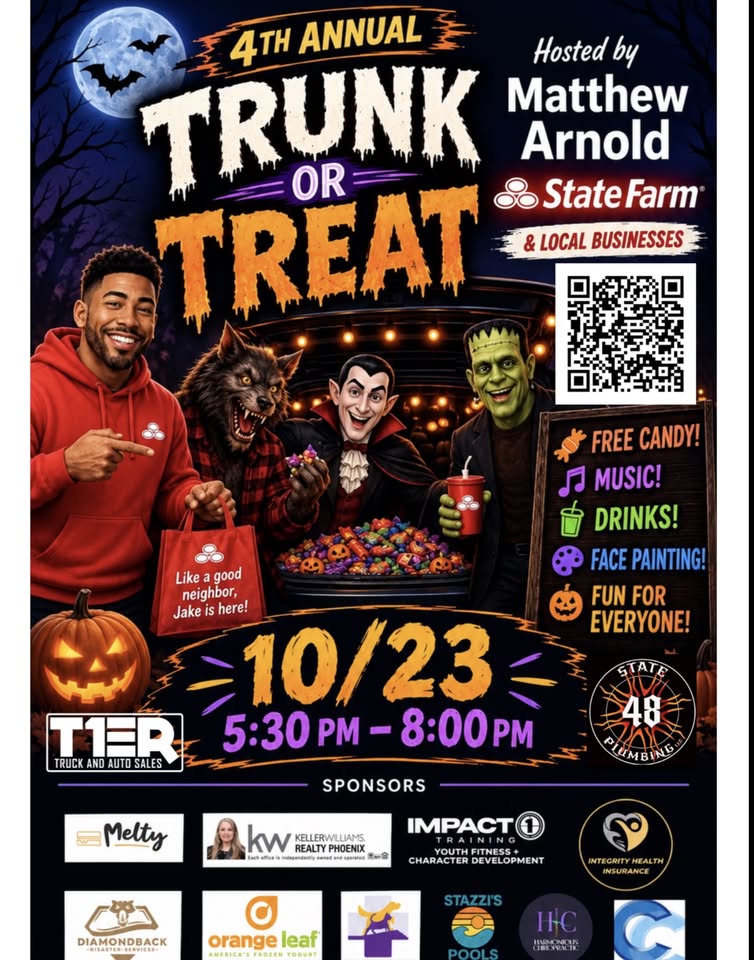 Flyer for State Farm Trunk or Treat