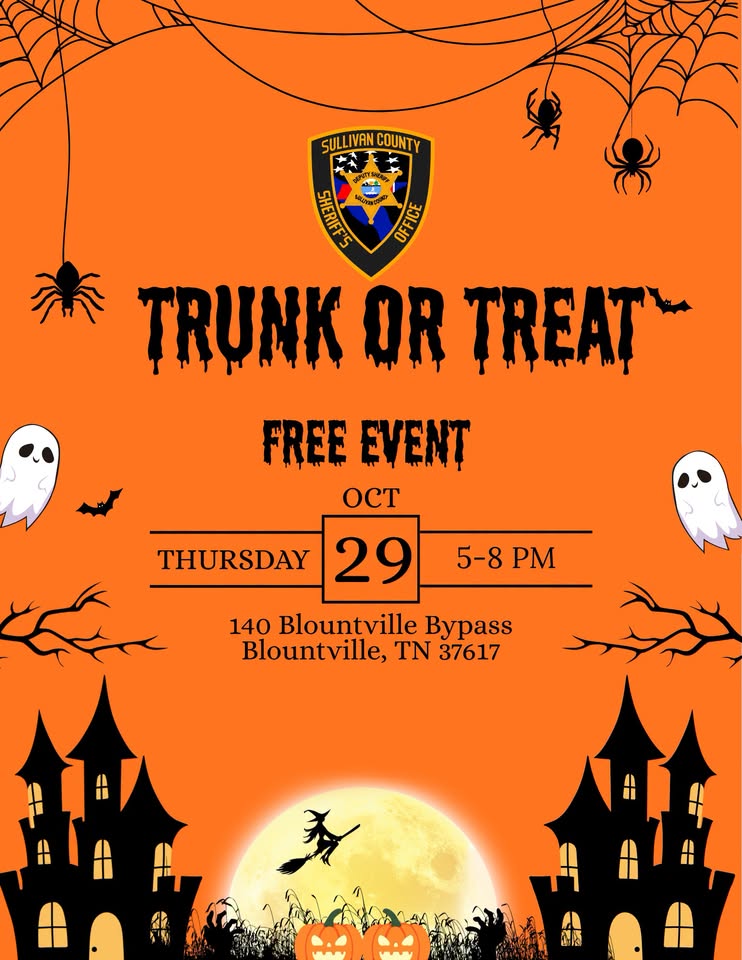 Sullivan County Sheriff’s Office Trunk or Treat Graphic