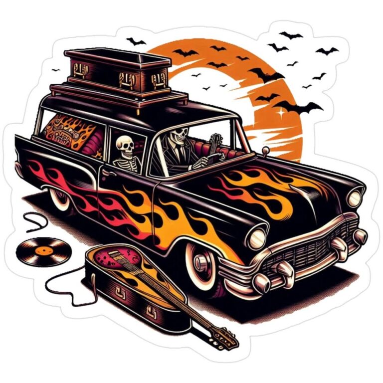 Flyer for Surfside Halloween Charity Car Show