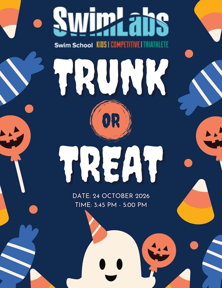 Flyer for SwimLabs Trunk or Treat