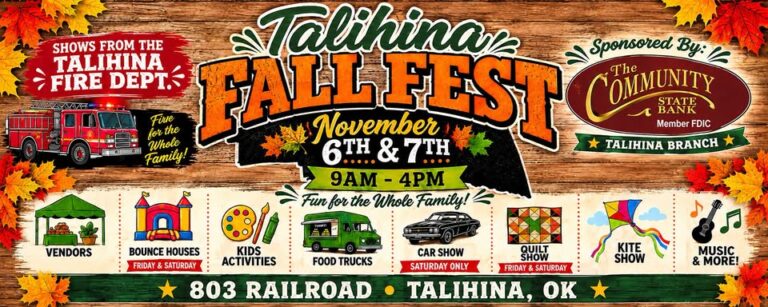 Flyer for Talihina Fall Fest