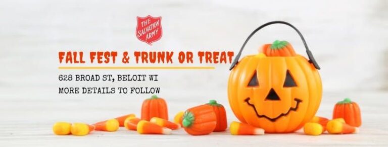 Flyer for The Salvation Army Community Fall Fest & Trunk or Treat