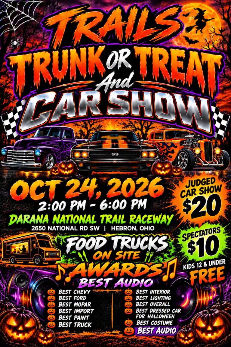 Flyer for Trails Trunk Or Treat And Car Show