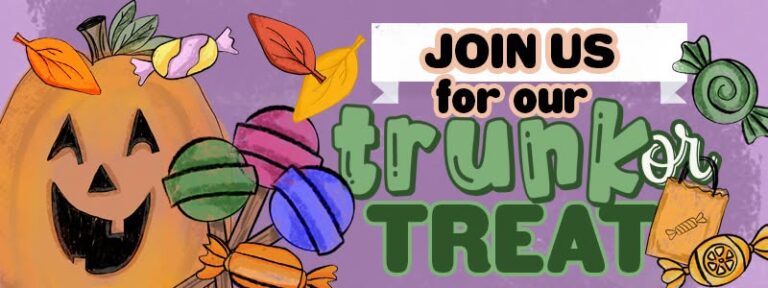Flyer for Trunk or Treat at Faith Lutheran Church of Godfrey, IL