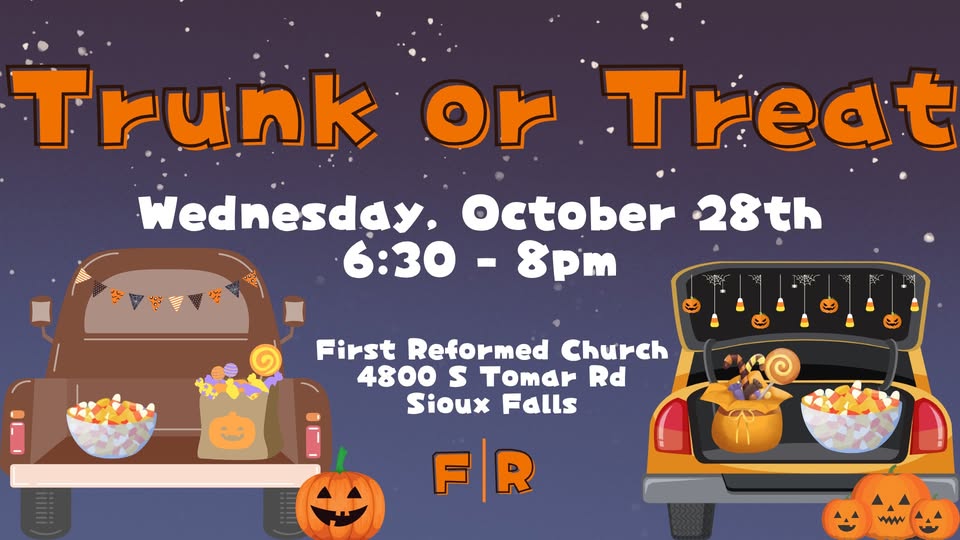Trunk or Treat at First Reformed Church Graphic