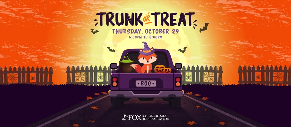Trunk or Treat at Fox Chrysler Dodge Jeep Ram Taylor Graphic
