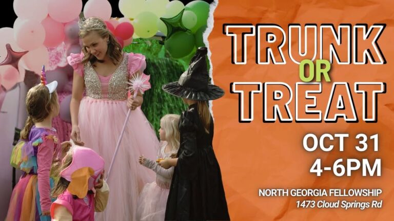 Flyer for Trunk or Treat at North Georgia Fellowship